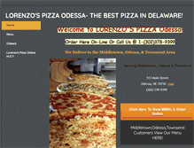 Tablet Screenshot of lorenzospizzaonline.com